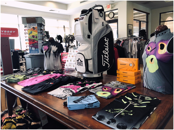 merchandise available at the proshop
