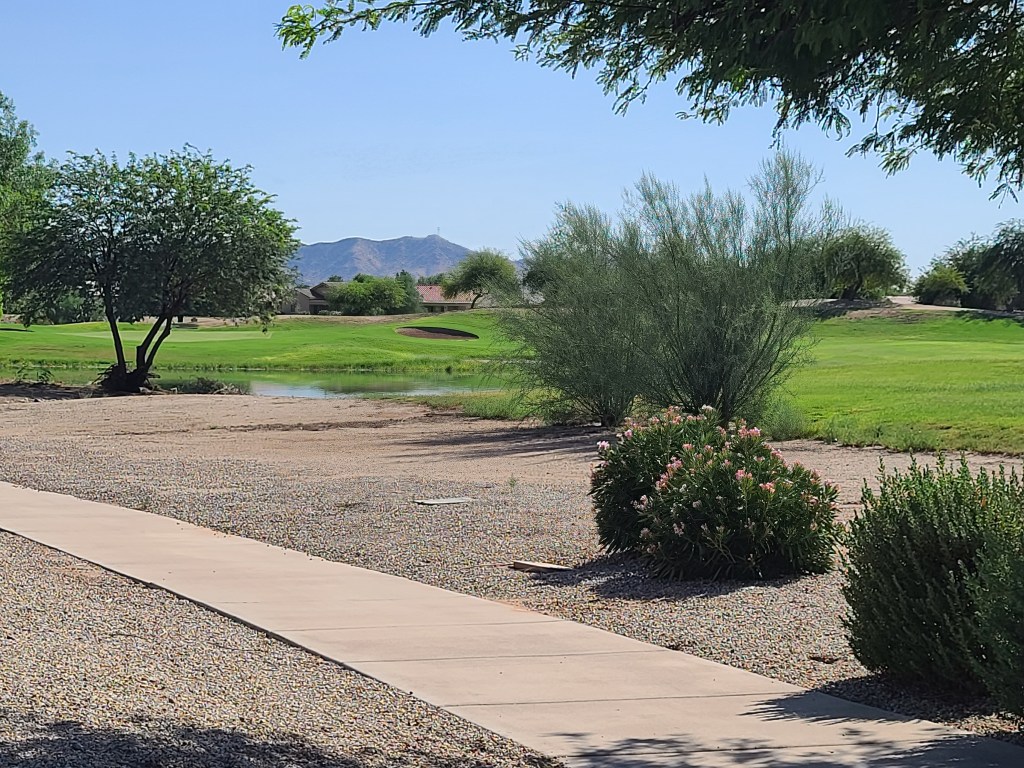 path next to golf course